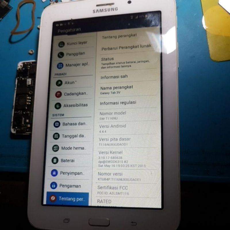 TABLET SEKEN SAMSUNG GALAXY TAB 3V