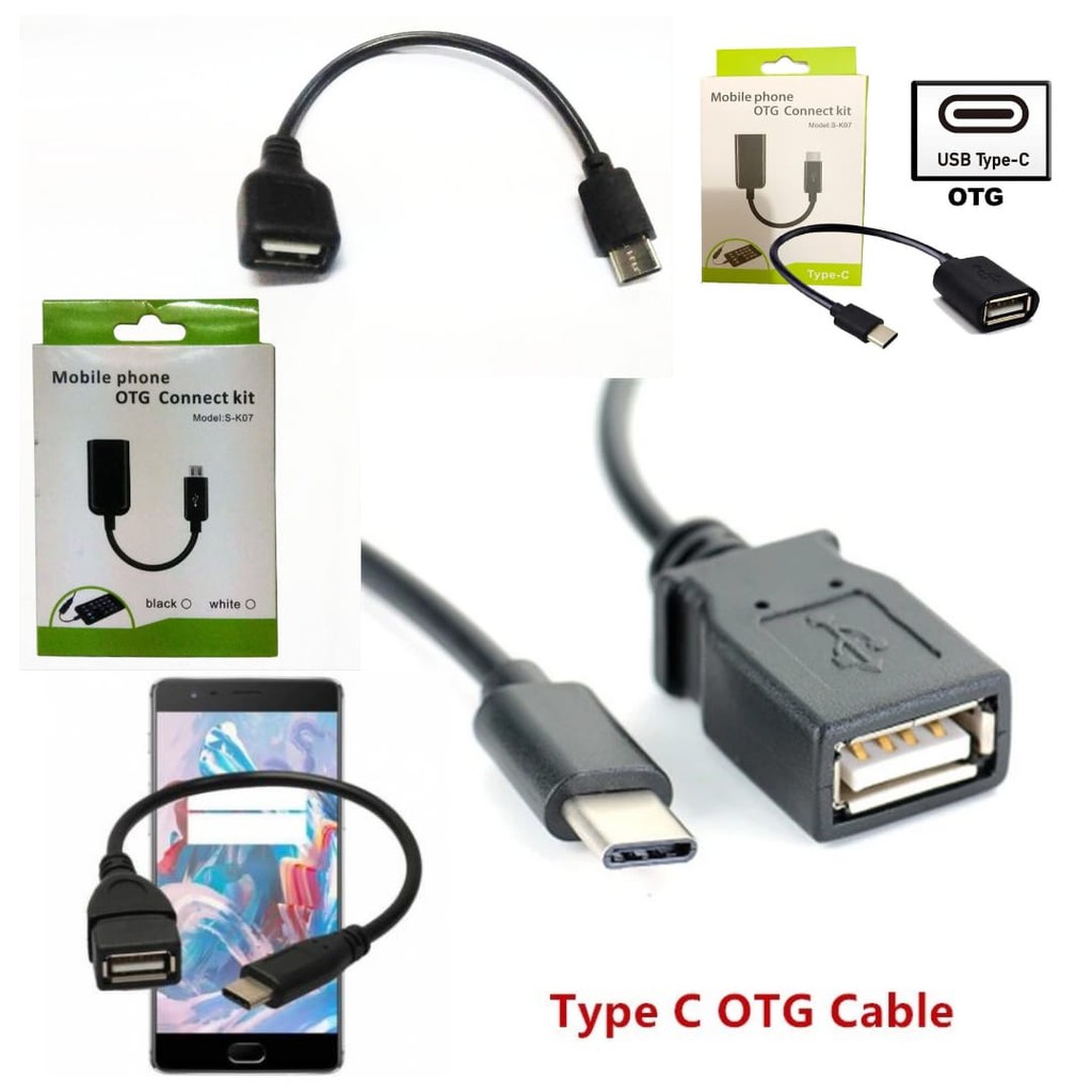 OTG Kabel Type C OTG Luna Kabel Type-C S-K07 Kabel OTG Tipe C Connect Kit