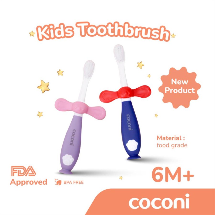 Coconi Kids Toothbrush | Sikat Gigi Anak Bulu Super Lembut Aman