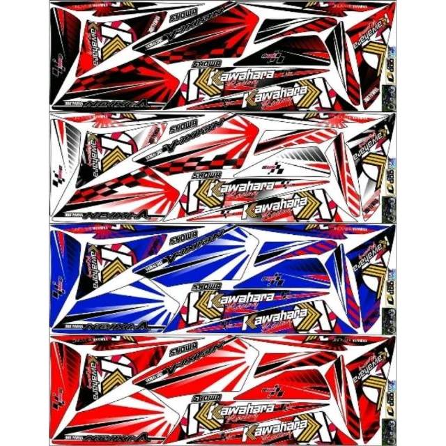 Striping Vixion 2010 2011 2012 Old / Lama Variasi Sticker Stiker Scotlite Skotlet Motor Body
