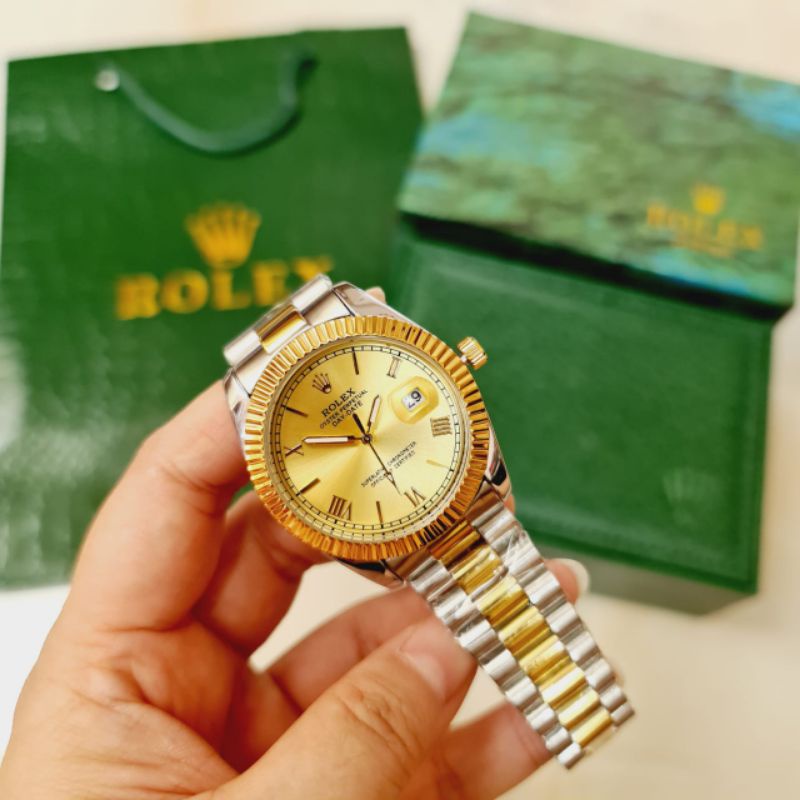 (BEST SELLER) JAM TANGAN WANITA ROLEX OYSTER 1459MJ DATE JUST FREE BOX ROLEX & PAPERBAGOriginal asli