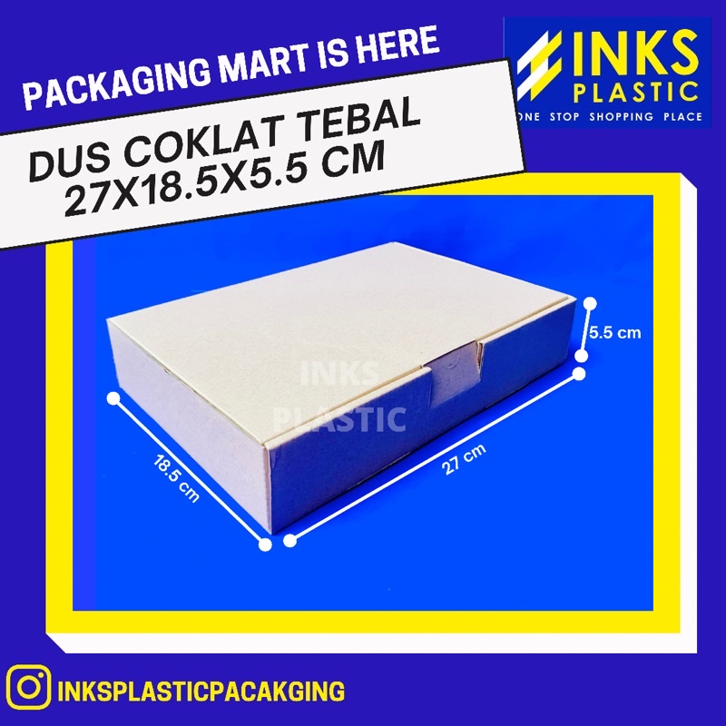 

DUS HAMPERS BOX KARTON TEBAL 27x18,5x5,5 CM (10 PCS)