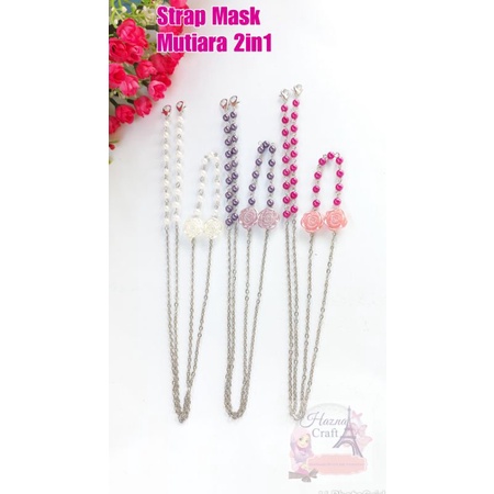 Strap Masker 2in1 Mutiara