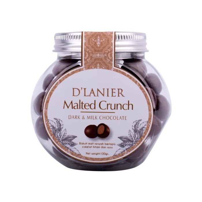 

D'Lanier Chocolate Malted Crunch with Milk & Dark Chocolate (100gr) - BARU