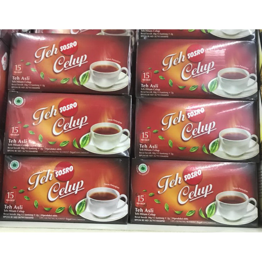 

Teh Tegal Sosro Black Tea Celup 30 Gram