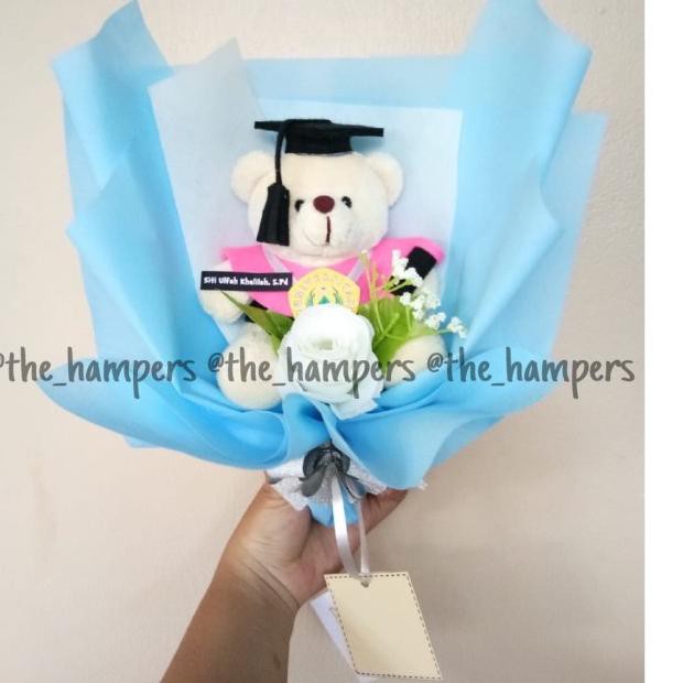 buket boneka , buket bunga , hadiah wisuda , boneka wisuda