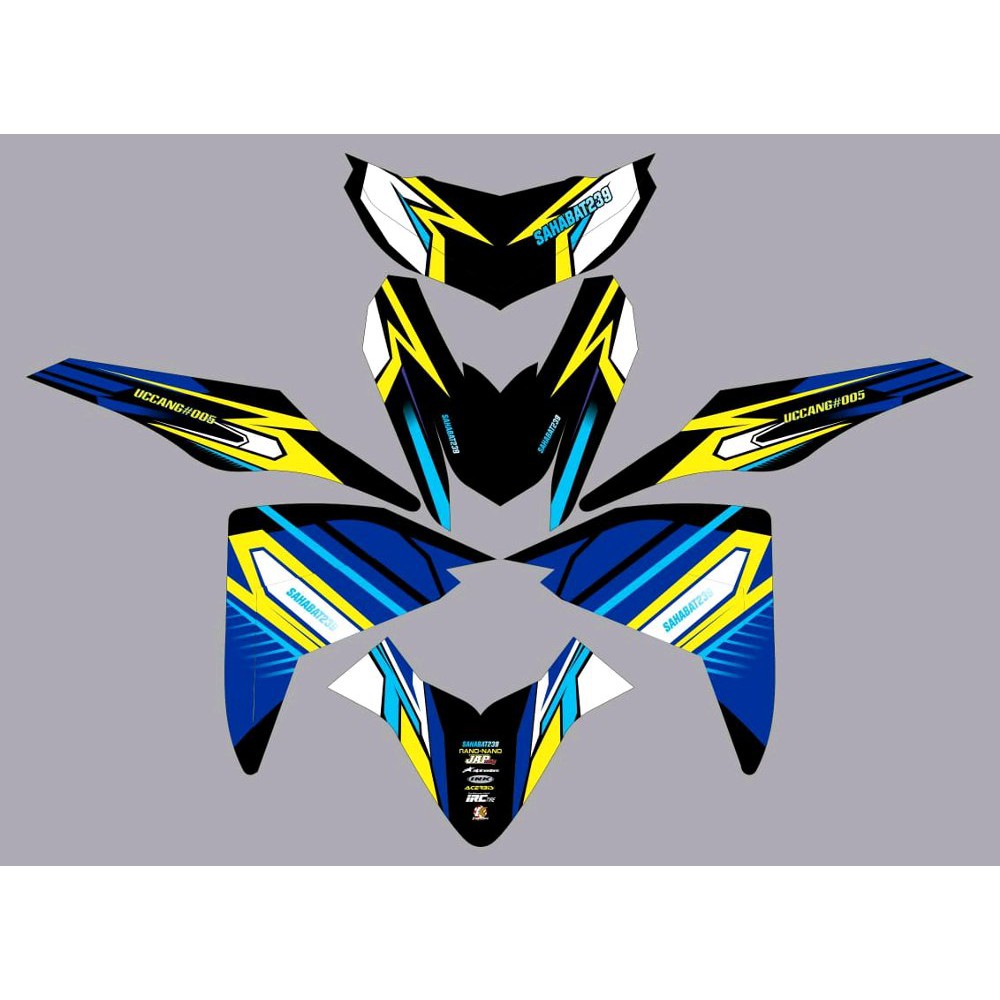 Decal Stiker Full Body Mio M3 Blue Yellow Terbaik Shopee Indonesia