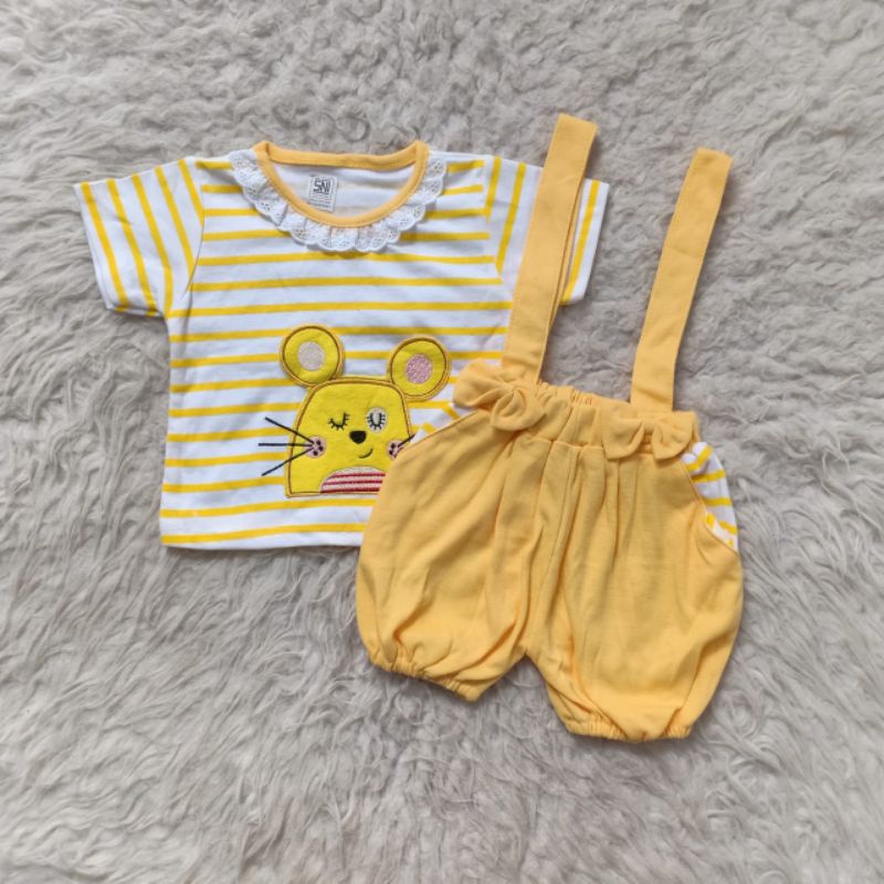 baju bayi overall mouse