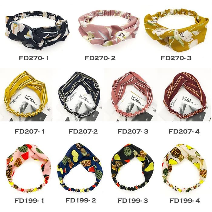 TOKOMUDA COD Bandana Korea Wanita Dewasa Import / Bando Mutiara preal kf61