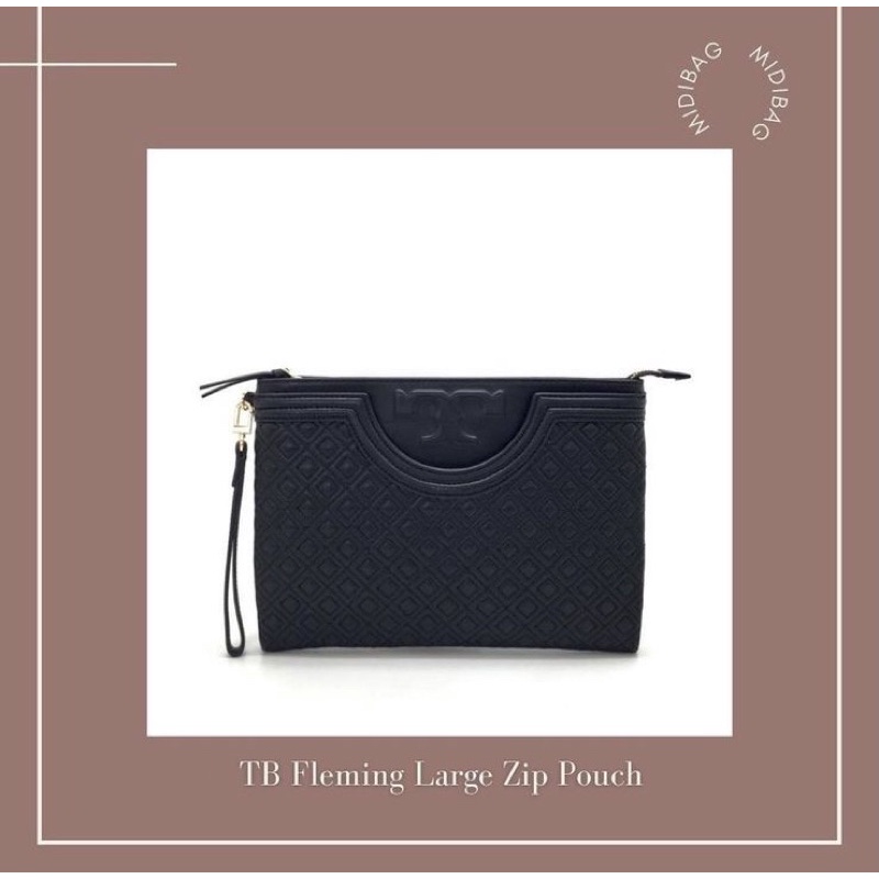 Tory Burch Fleming Large Zip Pouch