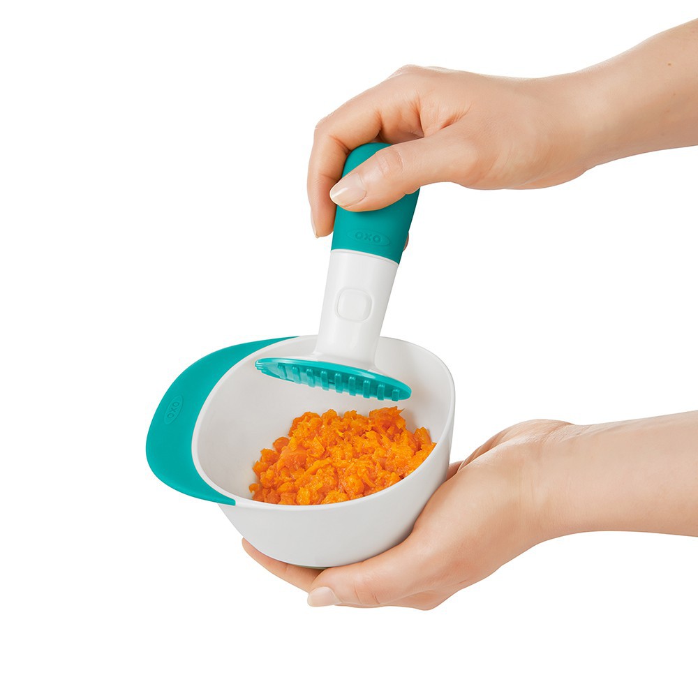 Oxo Tot Baby Food Masher - Teal | Alat Penghalus Makanan