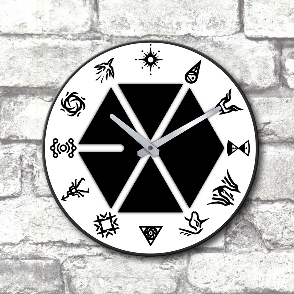 Jam dinding EXO - kode EXO WHITE