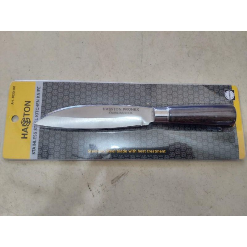 PISAU DAPUR MASAK BUAH DAGING STAINLESS STEEL GAGANG KAYU/KITCHEN KNIFE