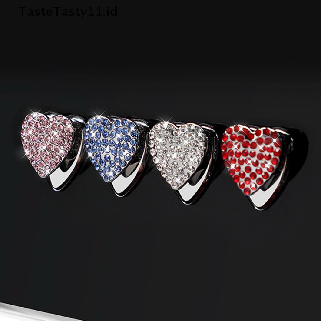 【TasteTasty】 Mini Coupler Crystal Diamond Love Hook Home Wall Decoration Door Hanging .