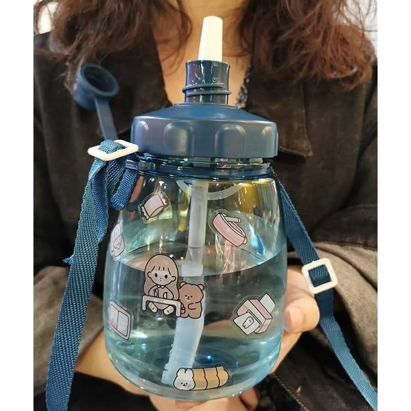 Botol Minum Anak Viral + Tali + Stiker, Botol Minum Anak Unik pekanbaru-1