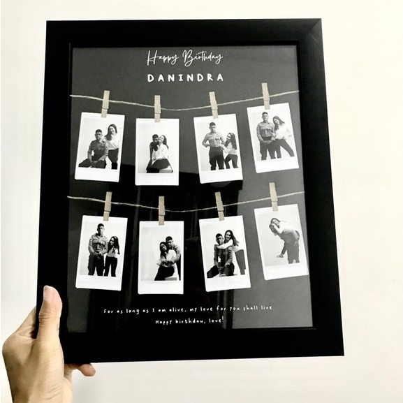 Polaroid in Frame Pigura Polaroid 10R Kado Unik Kado Anniv Kado Ultah-Polaroid Frame