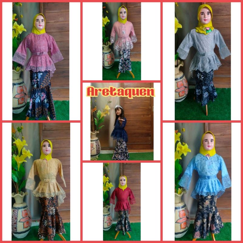 Kebaya anak Aurora sabuk TILE Kebaya modern kebaya brokat kebaya anak kebaya murah atasan anak