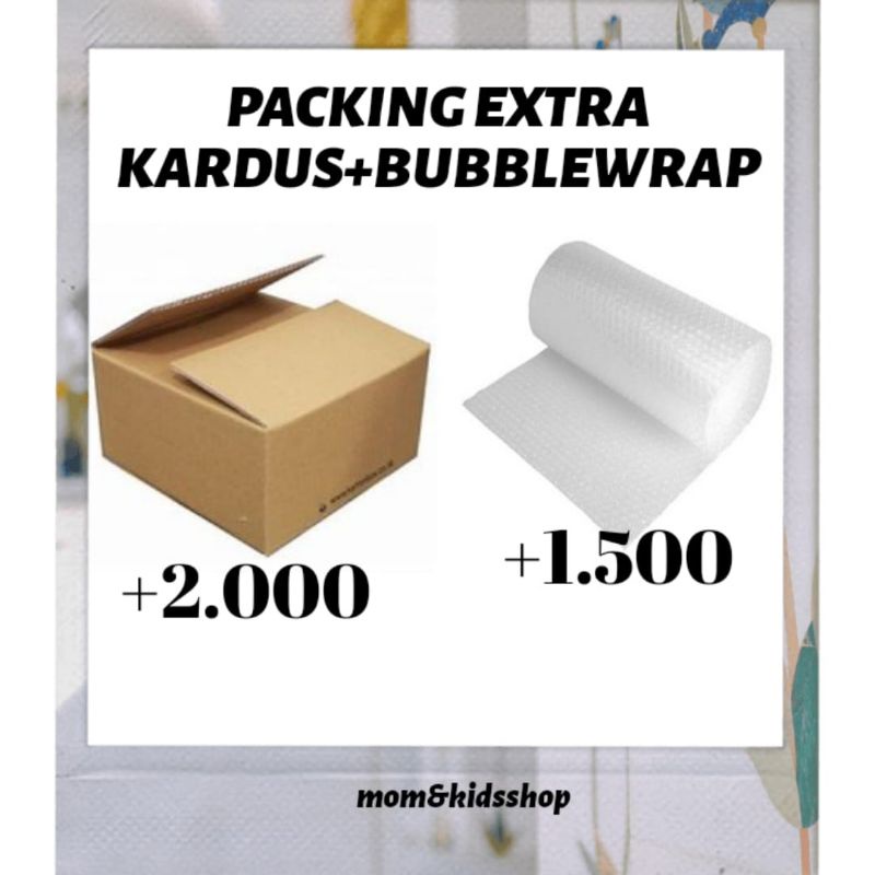 

TAMBAHAN EXTRA PACKING KARDUS+BUBBLE WRAPP