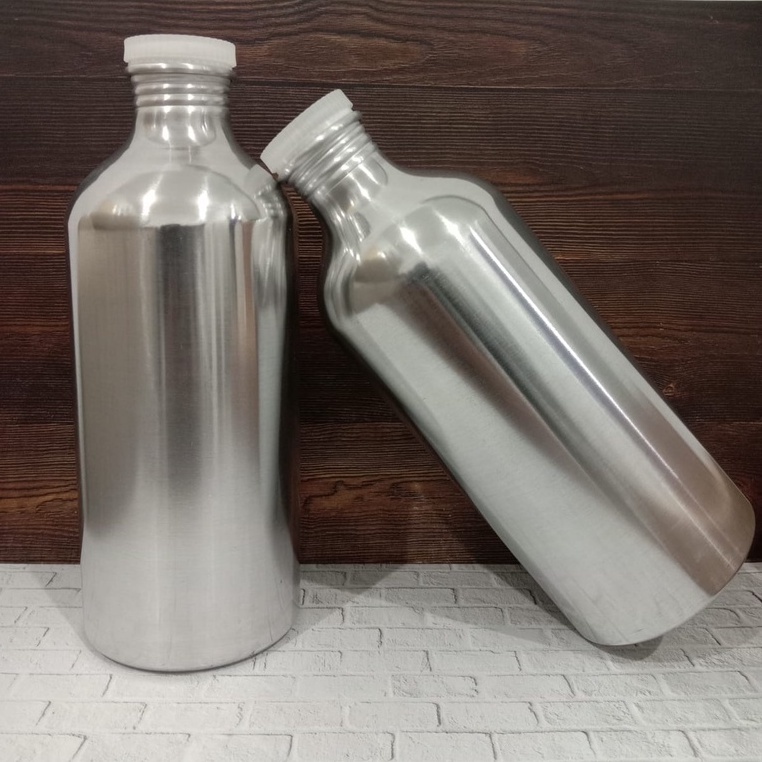 Botol Bibit UV Alumunium 500ml / Botol Kaleng Parfum