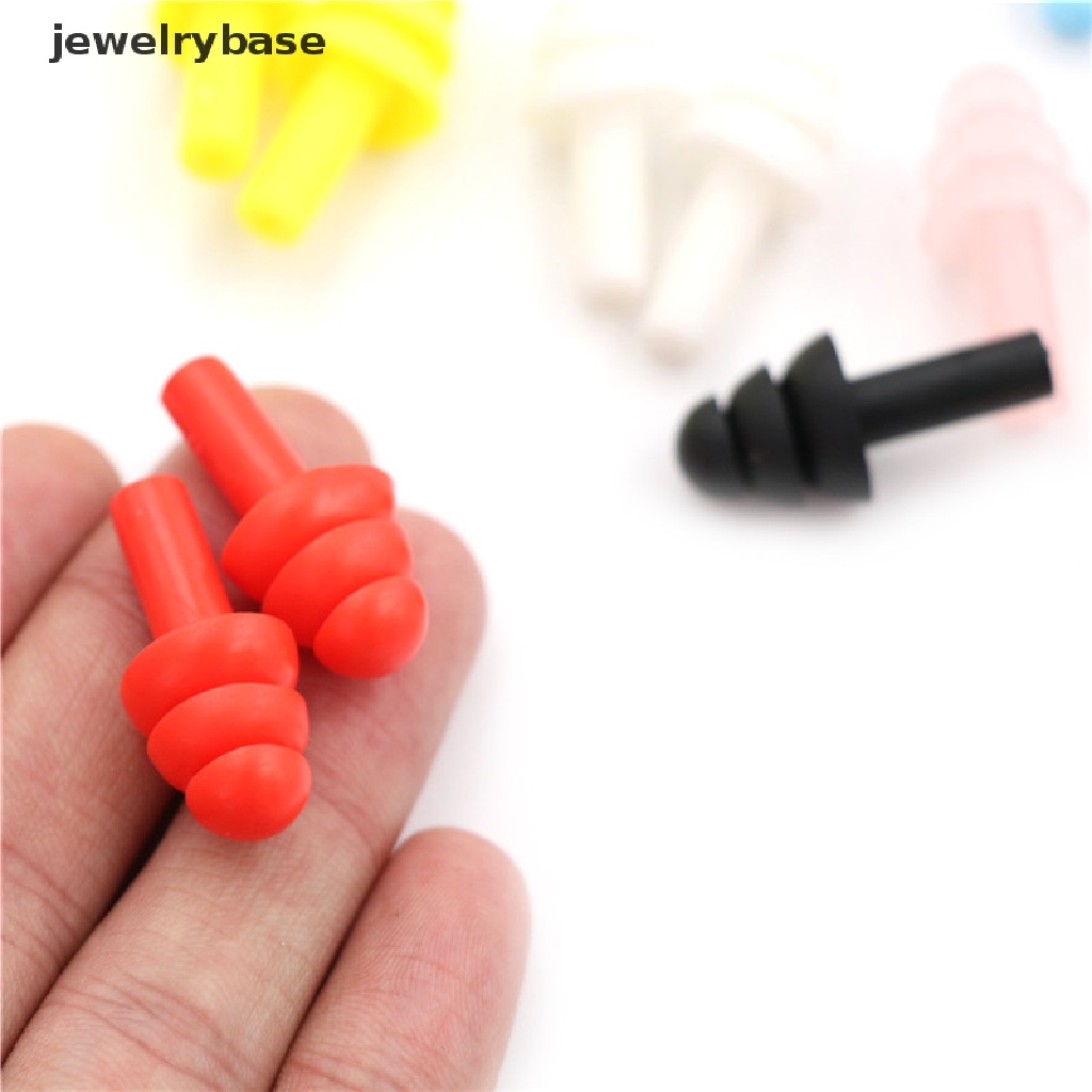 20 Pcs Ear Plugs Bahan Silikon Anti Bising Untuk Belajar Tidur