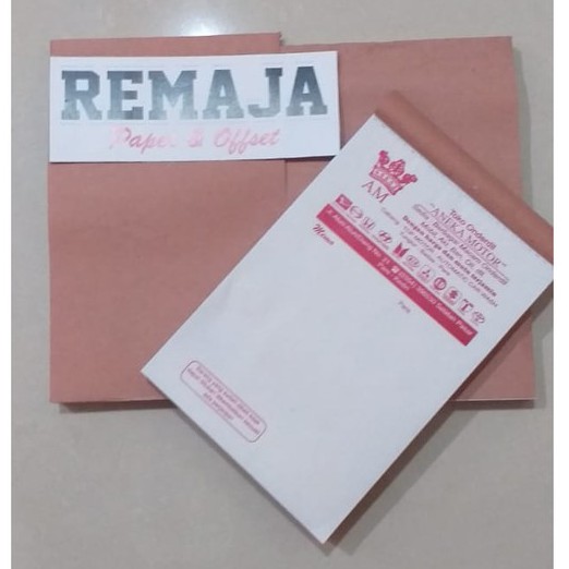 

Cetak Nota HVS 70gr custom 1 Ply per 1rim tinta 1warna