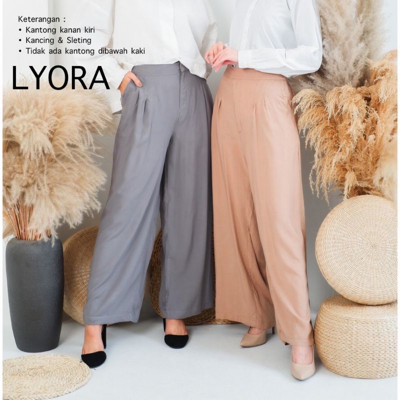 XXL JUMBO CARGO RAYON PANTS LYORA CELANA WANITA FAKE CARGO