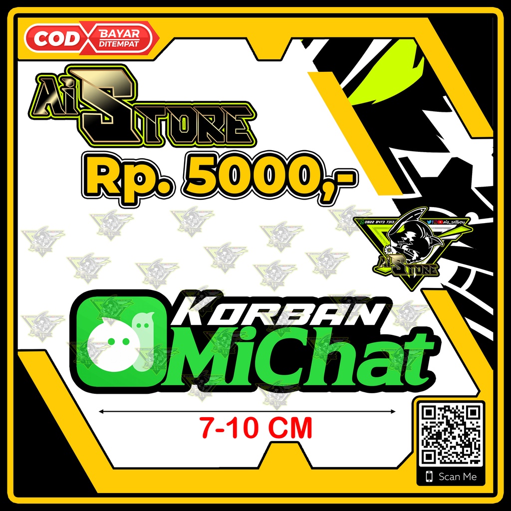 Stiker Korban Michat