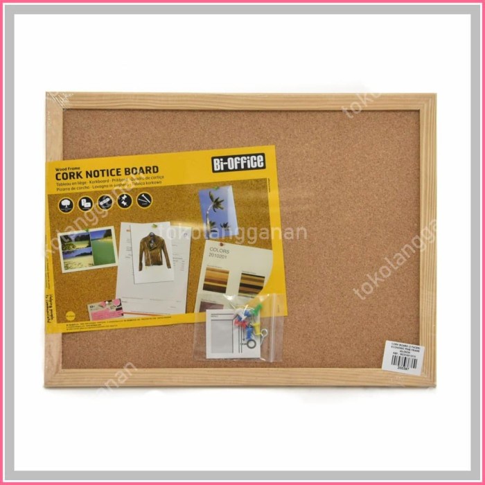 

Bi-Silque Cork Board Papan Buletin 60x45 Cm MA17
