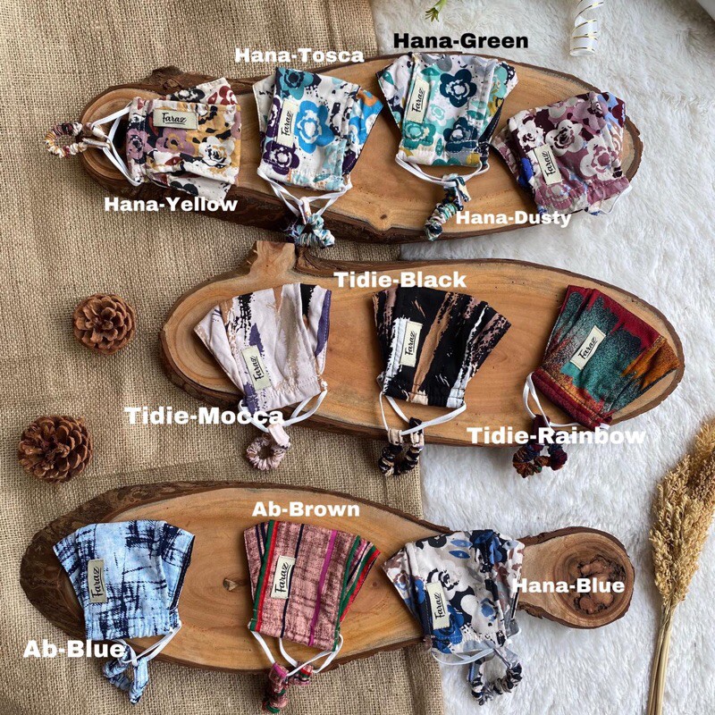 Masker faraz 3D motif tie dye by FARAZ