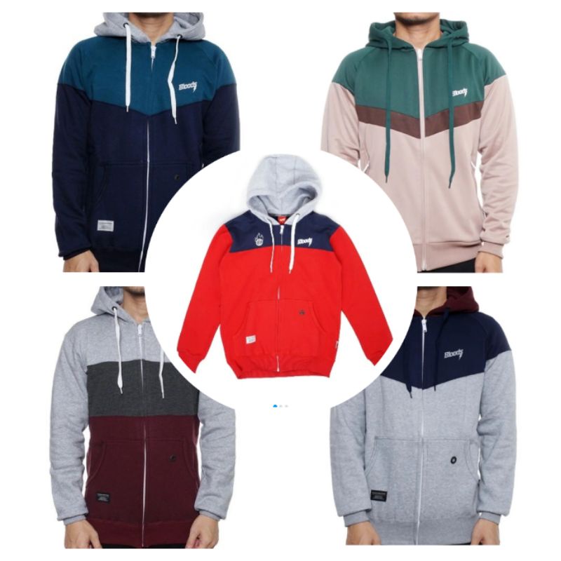 atstorebanjar Sweater Zipper Hoodie Bloods Original