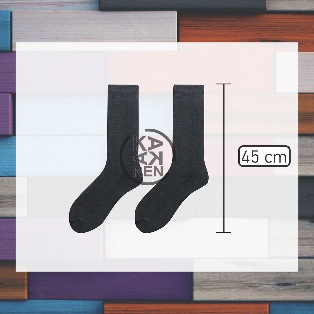 Kakaren Kaos Kaki Pria TNI Polos Hitam Dan Loreng