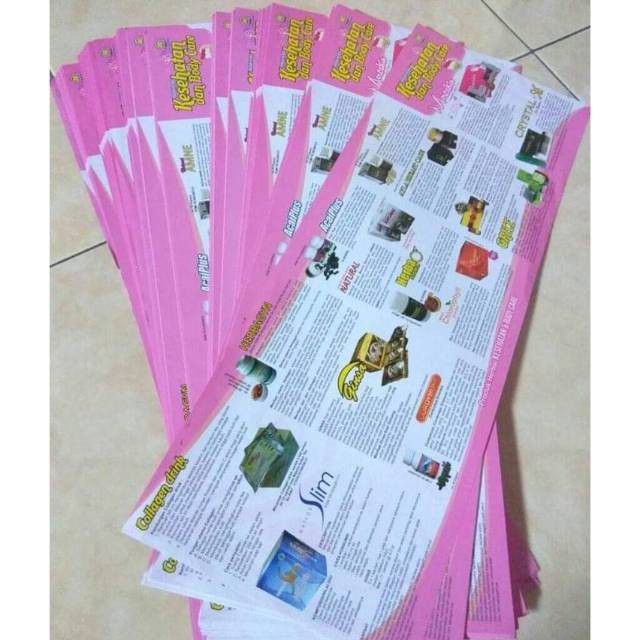 ORIGINAL Ready Brosur Kesehatan Kecantikan Nasa Brosur Agro Pupuk Nasa