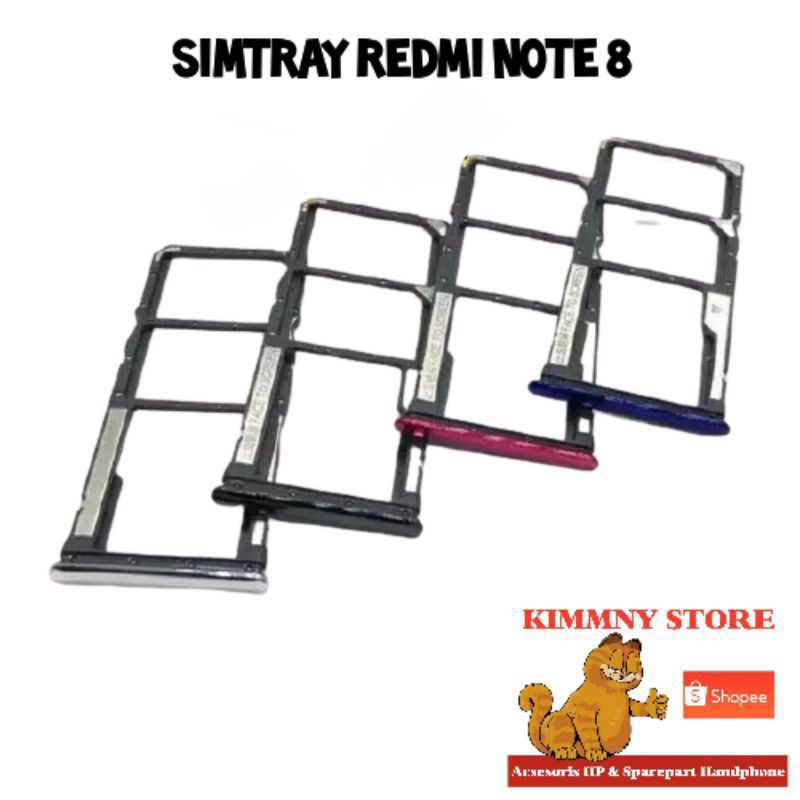 SIMTRAY SLOT SIMCARD TEMPAT KARTU SIM CARD XIAOMI REDMI NOTE 8 ORIGINAL