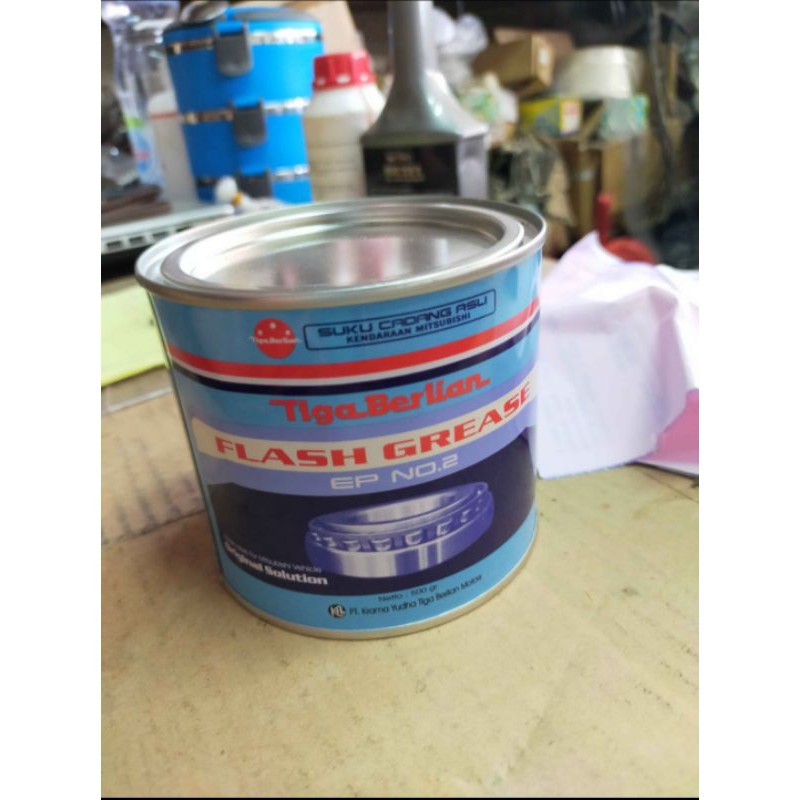 Flash Grease EP No.2 Gemuk Lithium Bearing Laher Tiga Berlian ASLI!