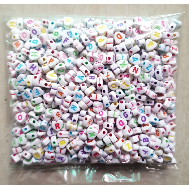 Mote Love Huruf Warna-Mote Love 100gram