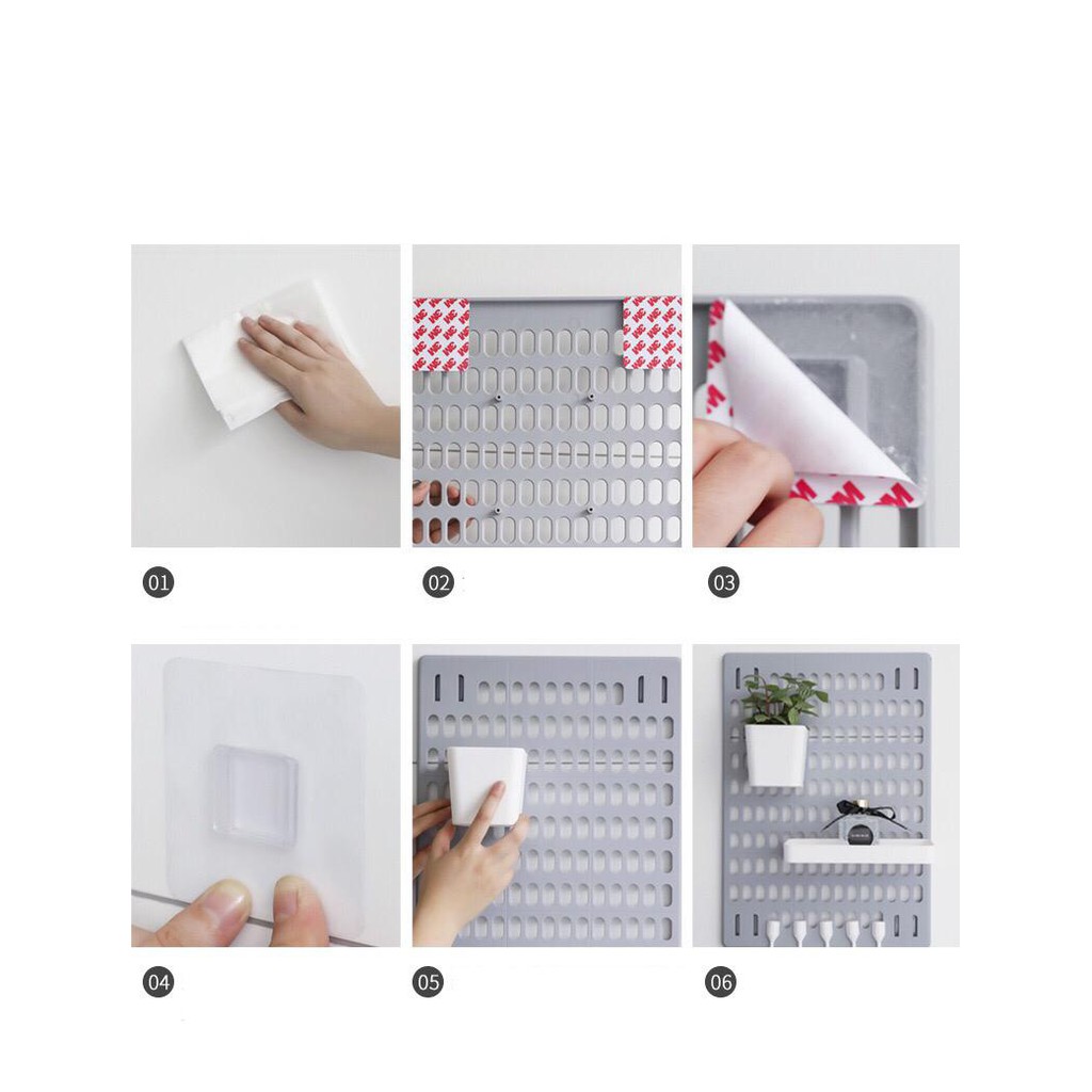 Rak Dinding Dapur Kamar Mandi Plastik Kombinasi Organiser
