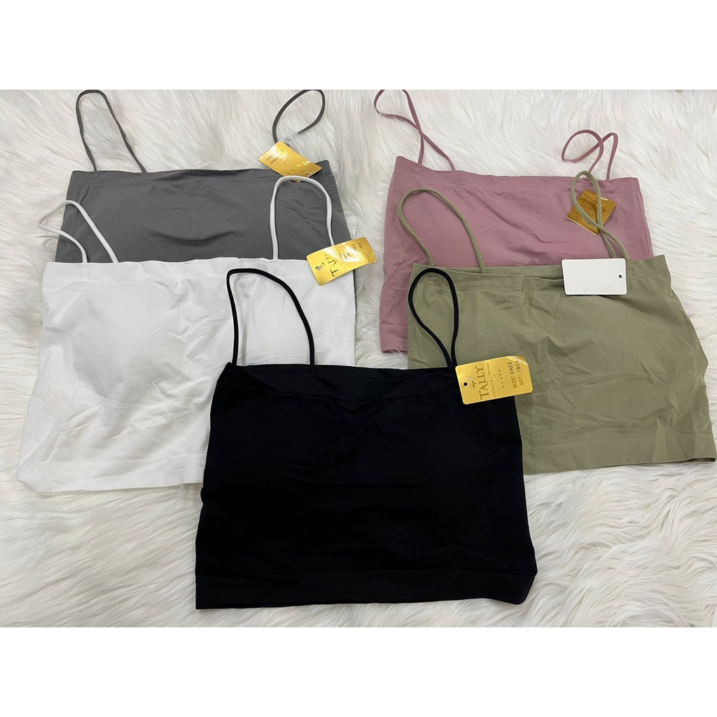 Tanktop Kemben Bralette Tally 1803 Tipe Pendek TALLY Bralette Wanita Rajut Fit to L - XL Crop Tanktop Ada Cup Tipis Fashion Bralette KB 1803 Tally 1803 Bra Kemben Bralette Tanktop Tanpa Kawat Fit L - XLTanktop Crop top bra tali kecil Tally K1803