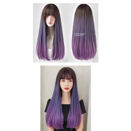 C0297 full wig korean style 70 cm