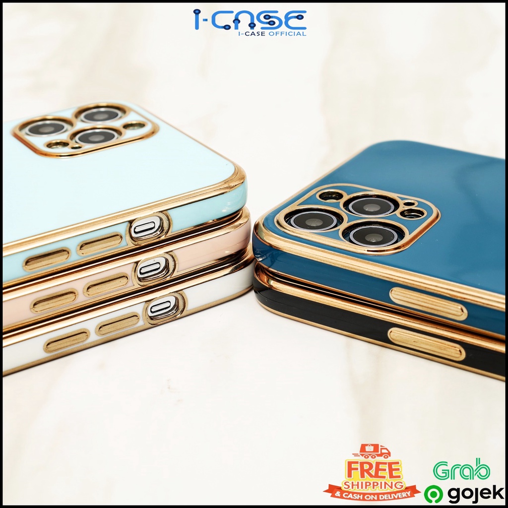 Soft Case 6d Plating Golden List Full Lens Cover (1) For iPhone 6 7 8 SE 7+ 8+ X XR XS 11 12 MINI PRO MAX