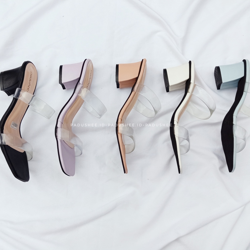 Padushee.id - sendal wanita || LAURA || heels 5 cm / hak tahu wanita
