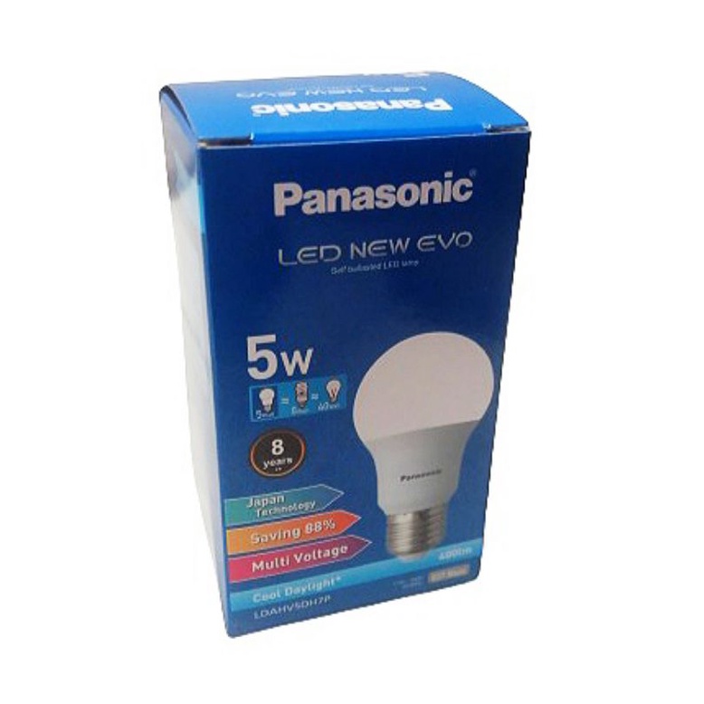 Lampu led panasonic 5 watt/lampu bohlam murah panasonic 5 w putih/lampu led 5 watt/lampu led murah