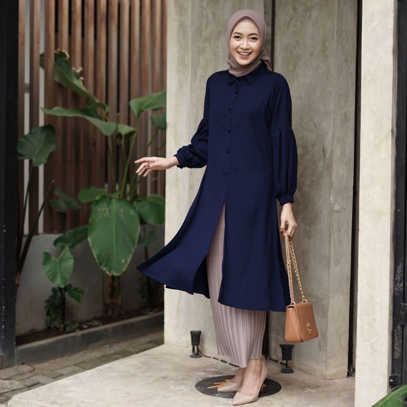 DIANARA TUNIK//FASHION BASIC KEMEJA//ATASAN REMAJA KEKINIAN//SIZE M L XL XXL//ATASAN WANITA MUSLIMAH