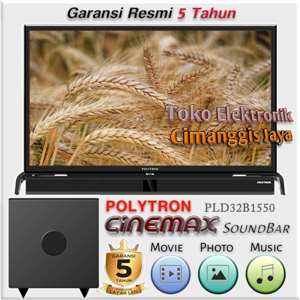 Miliki TV LED POLYTRON 32 INCH CINEMAX Diskon