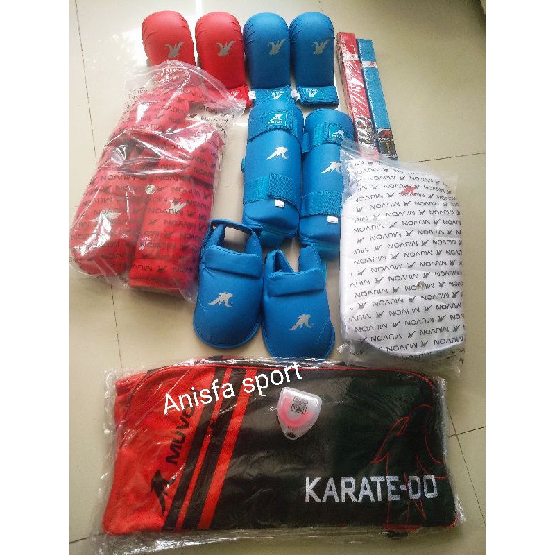 Paket perlengkapan karate muvon pro series  original