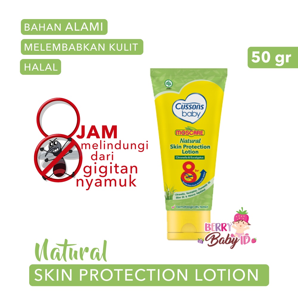 Cussons Baby Moscare Losion Anti Nyamuk Bayi 50 Gram 100 Gram Berry Mart