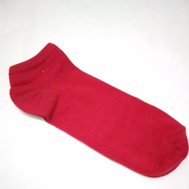 Kaos kaki pendek matakaki warna polos / Ankle socks pria wanita dewasa unisex-Merah