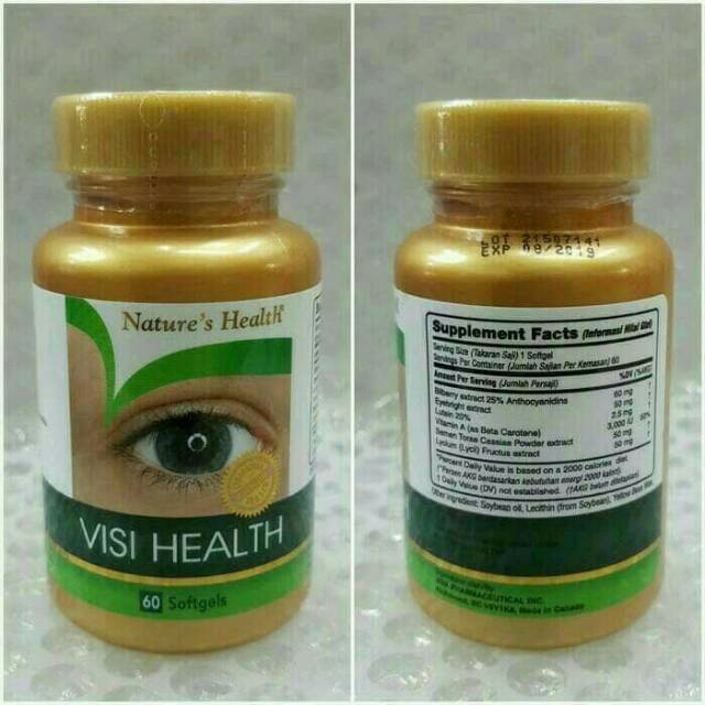 NATURE S HEALTH VISI HEALTH ORIGINAL 1 BOTOL ISI 60 SOFTGELS