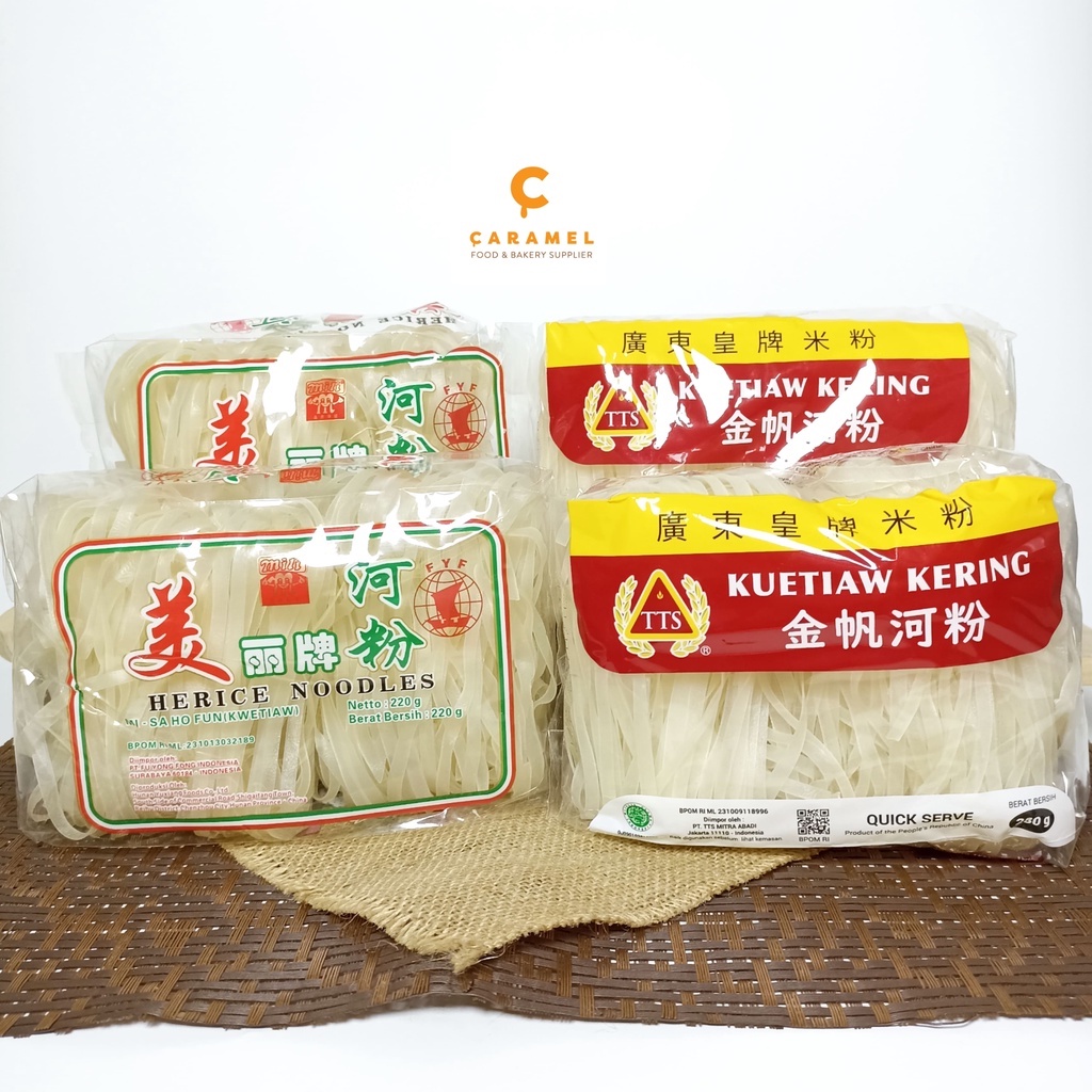

Kwetiau TTS 220gr - Kwetiau Mili - Kwetiau Beras