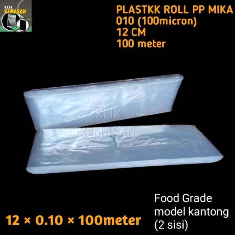 PLASTIK TEBAL ROLL 100 M SIZE 12CM/PLASTIK ROLL/PLASTIK KILOAN
