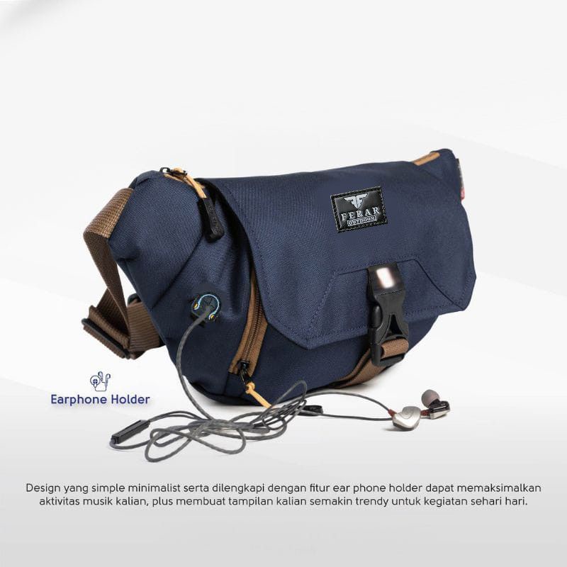 Tas selempang pria/Tas waistbag pria Ferar valvelde